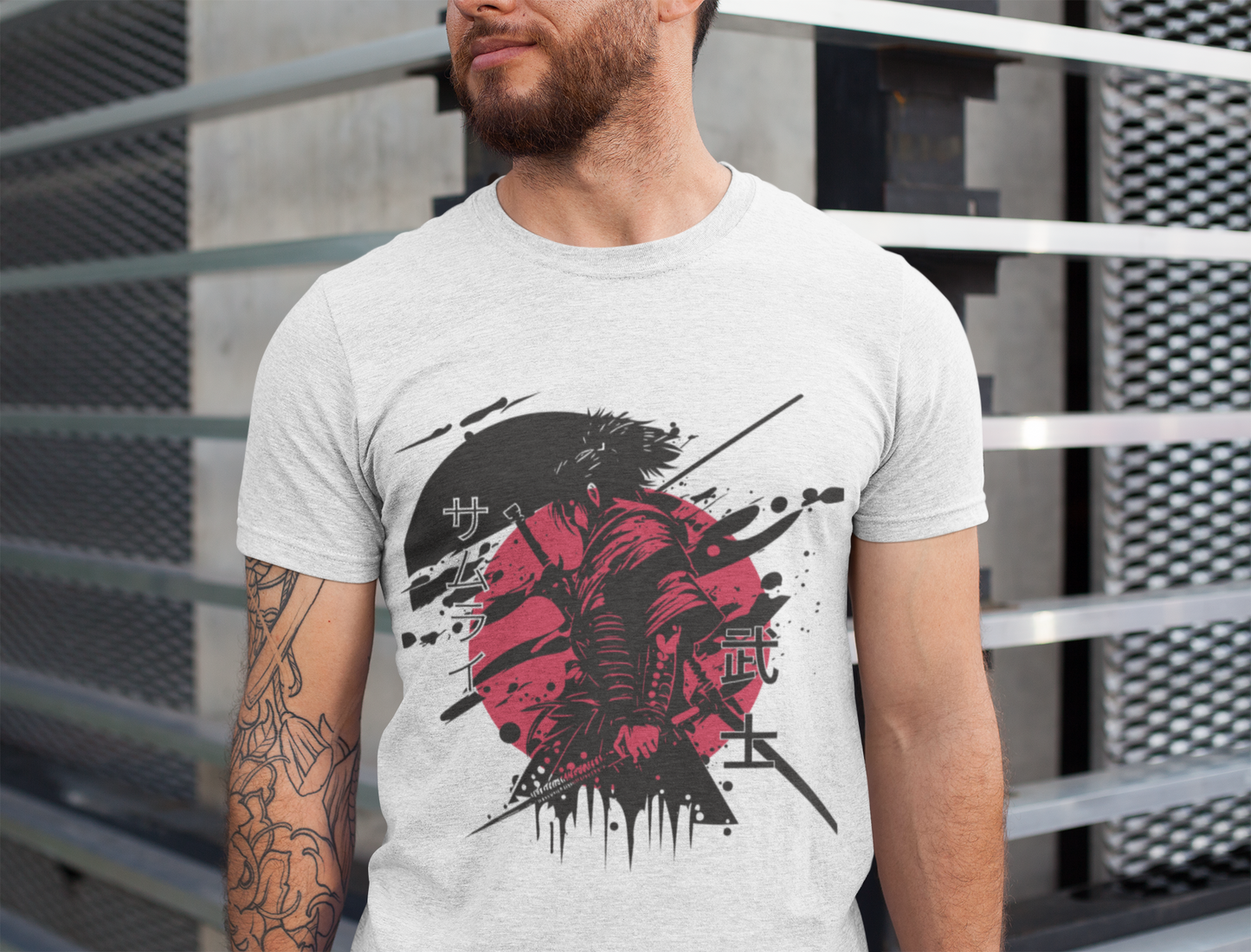 “Crimson Samurai – Warrior Spirit T-shirt