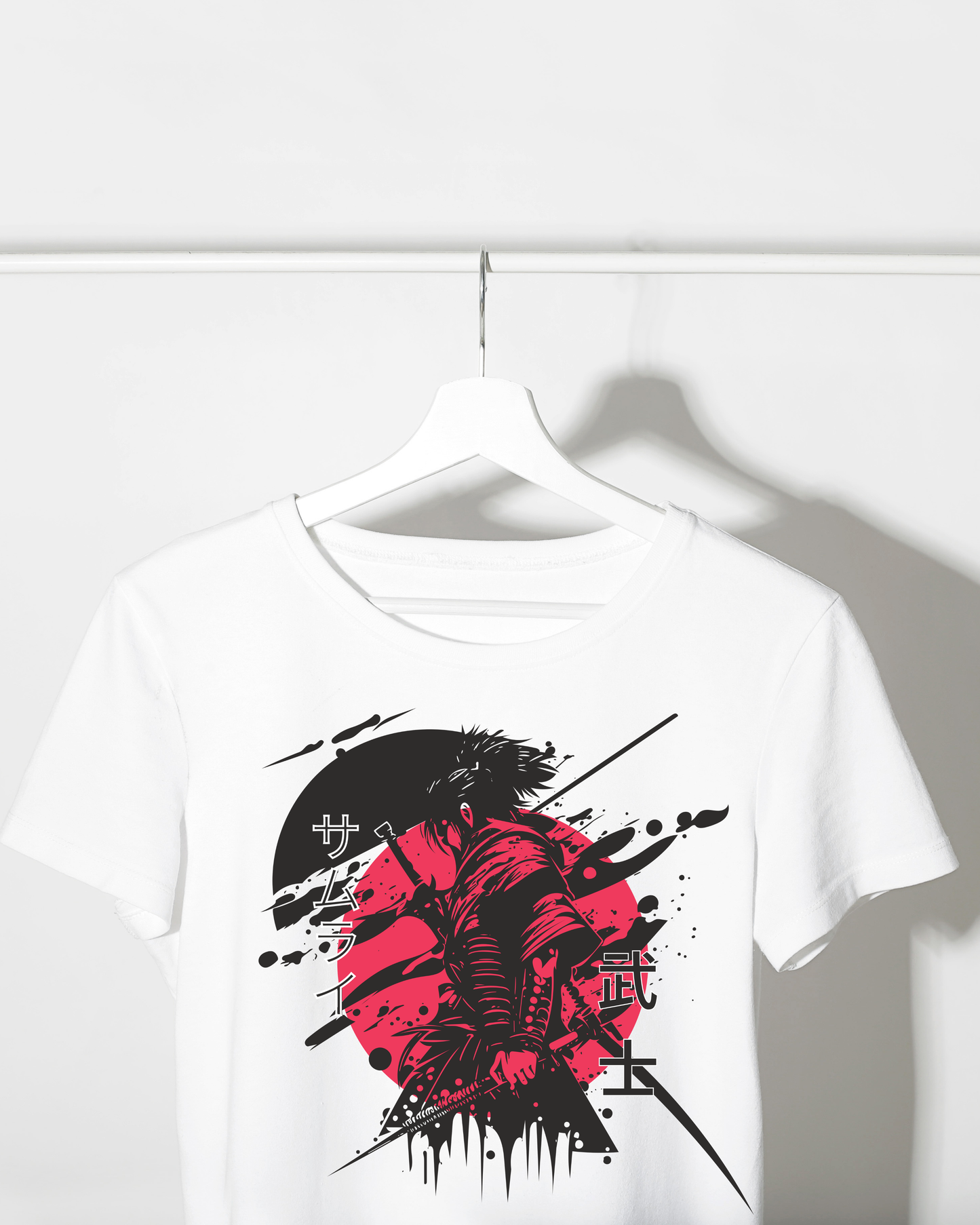 “Crimson Samurai – Warrior Spirit T-shirt