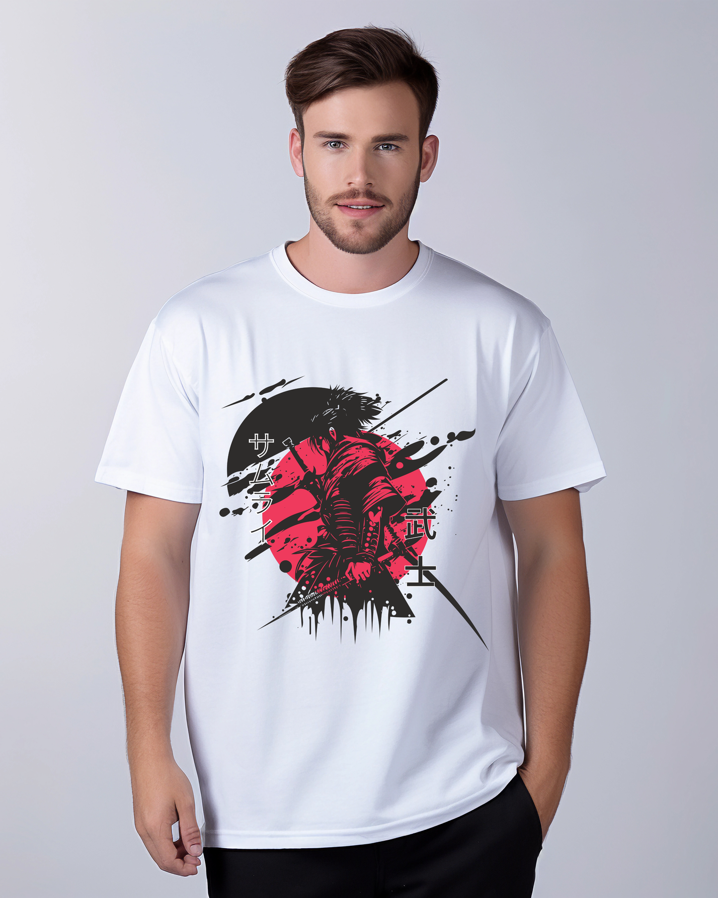 “Crimson Samurai – Warrior Spirit T-shirt